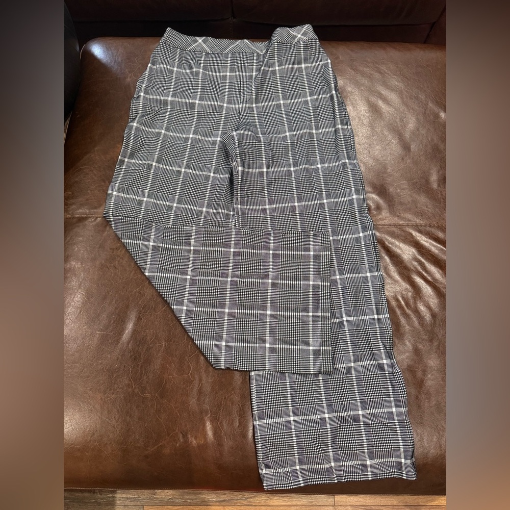 Spanx Black Checkered Pants
